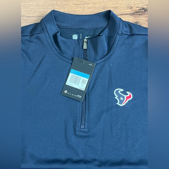 Nike Dri Fit Houston Texans On Field 1/4 Zip Pullover ‘Blue’ (size mens M) - Picture 3 of 10